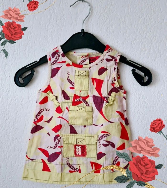 🩷 Robe multicolore pour fille taille 3 mois