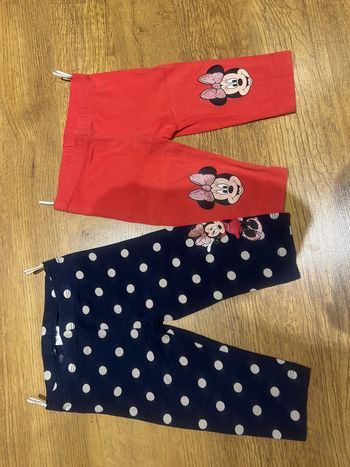 Lot 2 x Leggings court (été) fille 2 ans