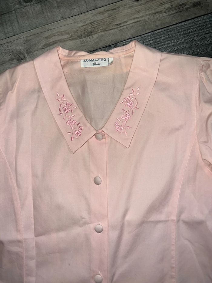 Magnifique blouse vintage avec épaulette - photo numéro 2