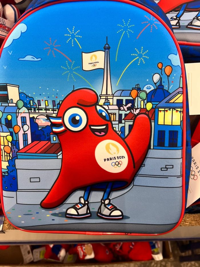 Sac à dos phryge olympique en relief mascotte JO Paris 2024 - photo numéro 4