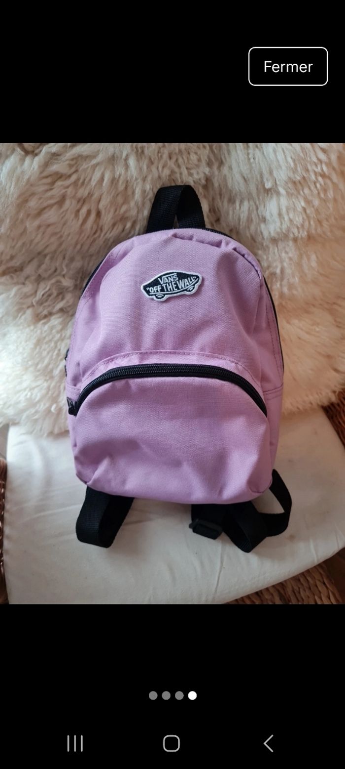 Sac à dos vans petit modèle lilas - photo numéro 4