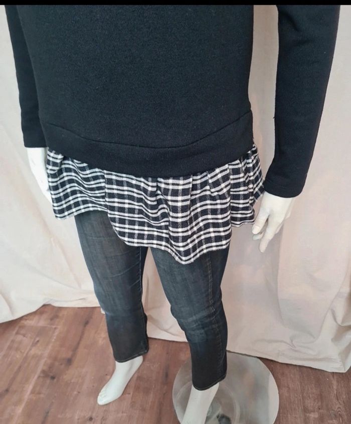 Pull noir effet chemise - photo numéro 4