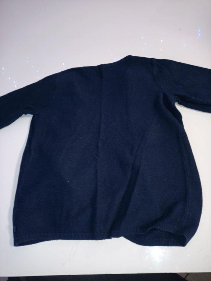 Gilet bleu marine fille Okaïdi 8 ans be - photo numéro 3