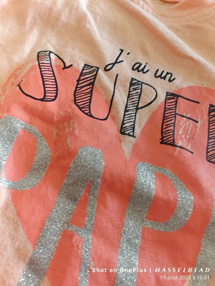 T shirt "j'ai un super papa" - photo numéro 2