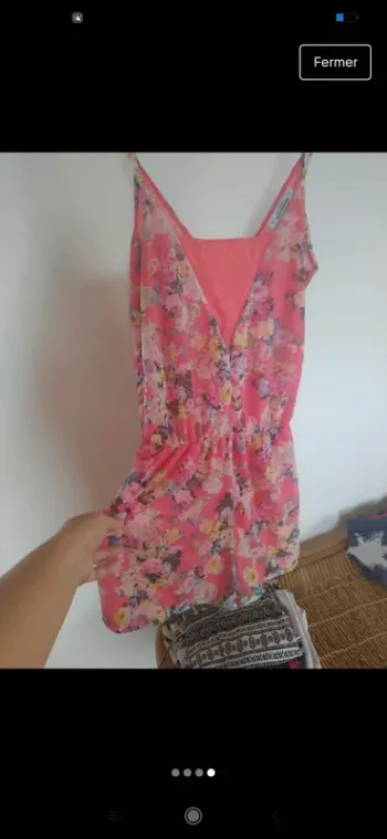Combishort fleurie 🌺 Pull & Bear 38