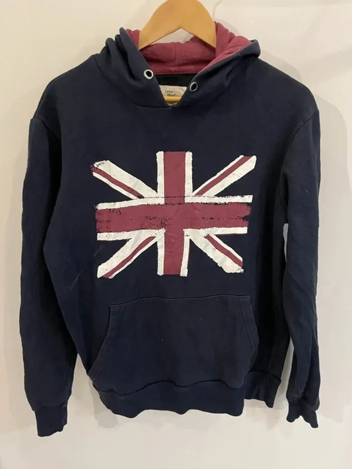 Hoodie Union Jack UK Cedar Wood State Womens Size L