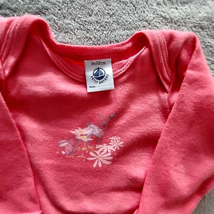 Lot 2 Bodies fille Petit Bateau - photo numéro 4