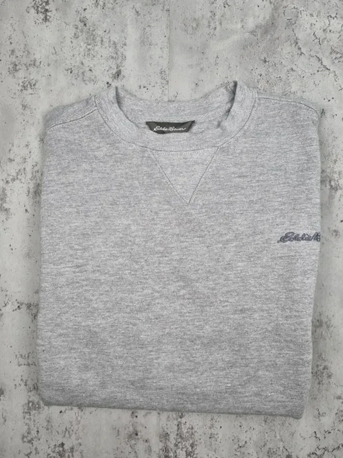 Sweat col rond Eddie Bauer gris – Taille M Homme - photo numéro 2