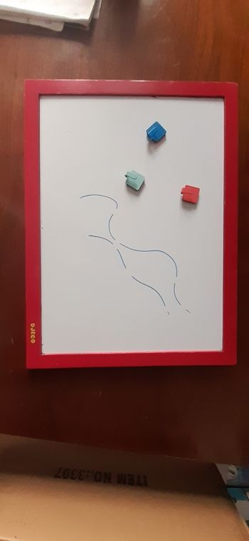 Tableau blanc effaçable et magnétique Djeco