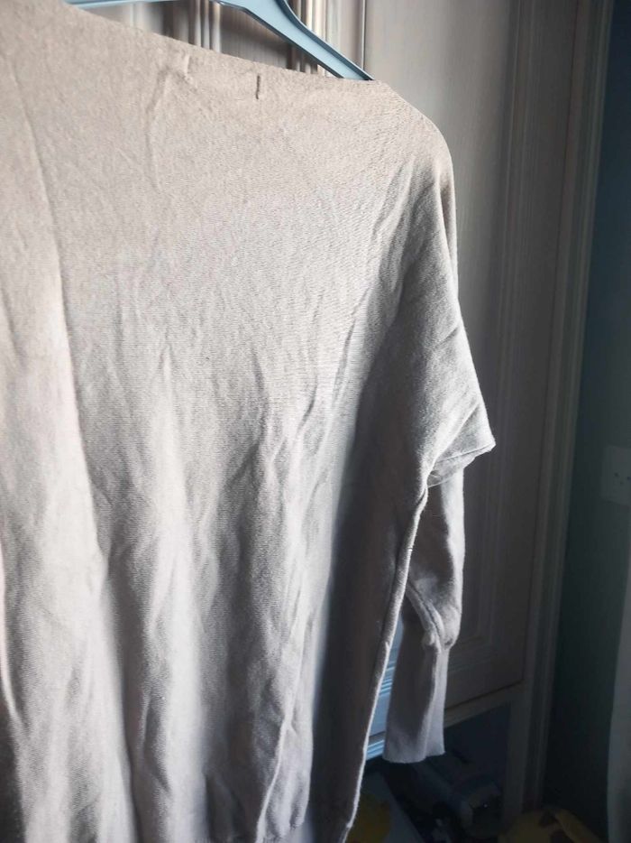 Pull avec strass marron Orange d'or - photo numéro 9