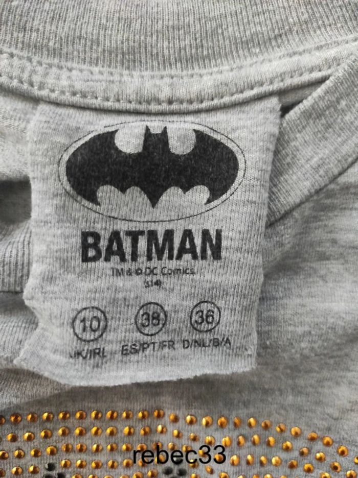 T-shirt batman logo strass - photo numéro 4