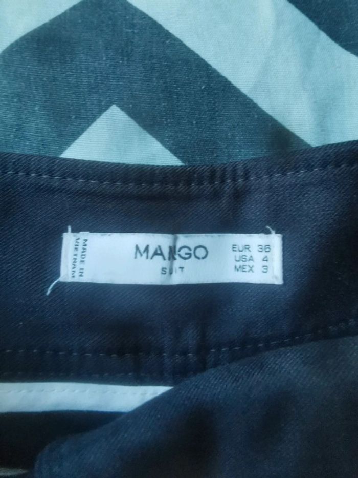Pantalon gris foncé Mango - photo numéro 3