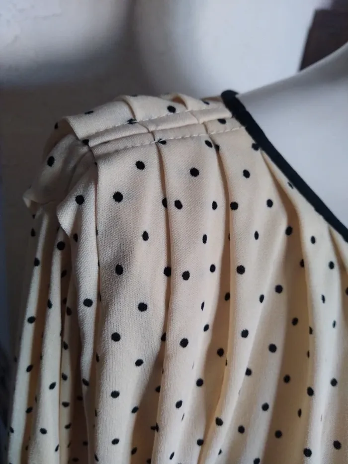 Robe dress vintage petit pois rétro printemps automne spring - photo numéro 3
