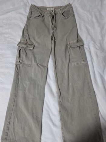 Jean cargo beige creme
