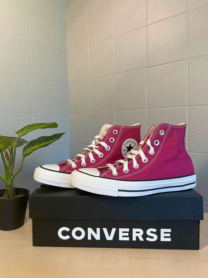 Converse Chuck Taylor bordeaux / violet - photo numéro 2