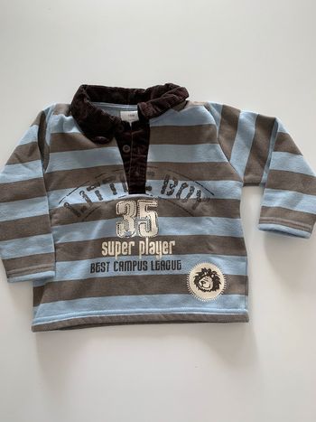 Polo molletonné garçon 18 mois