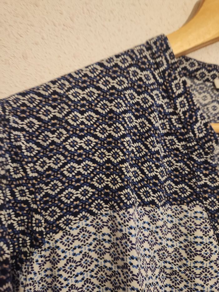 Blouse imprimée bleue Sud Express T.M - fluide & élégante - photo numéro 5