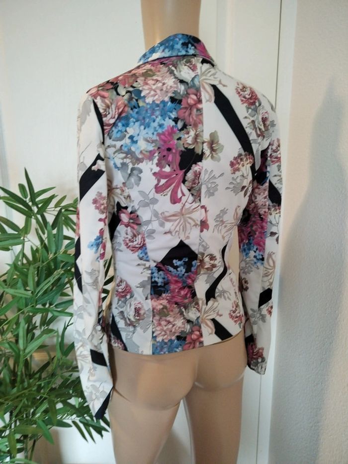 Veste fleurie Made in Italy taille S - photo numéro 3