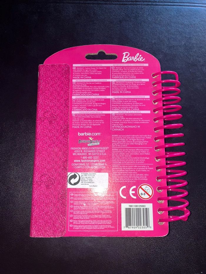 Carnet Notebook Design Mode Barbie - Fashion Mini Sketch Set - photo numéro 2