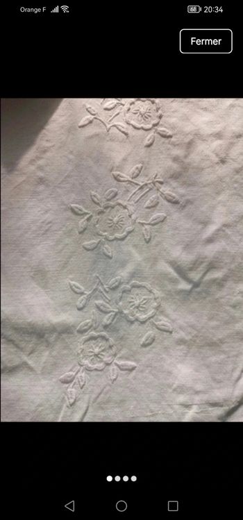 Drap plat vintage 