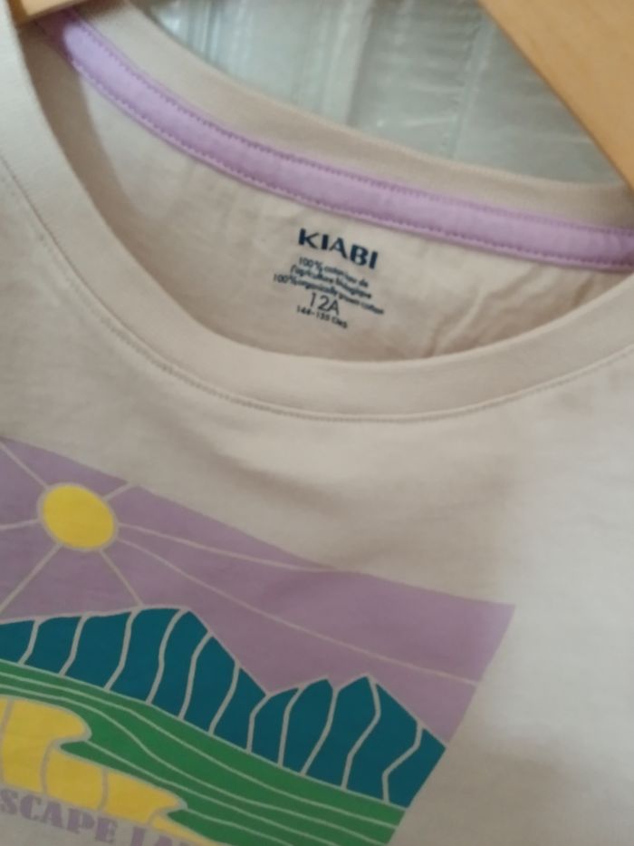 Tee-shirt Kiabi beige et multicolore - photo numéro 2