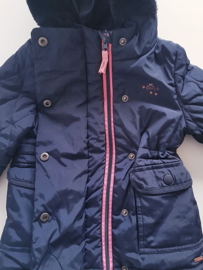 Noppies Kids - Manteau / parka avec capuche - Bleu marine (18 mois) - photo numéro 7
