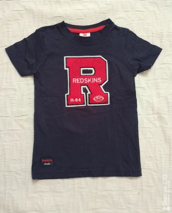 Redskins t shirt manches courtes bleu marine