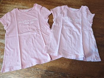 Lot de 2 t-shirt Maman taille 36 mois