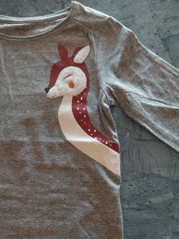 T-shirt manche longue T.6 ans - photo numéro 3