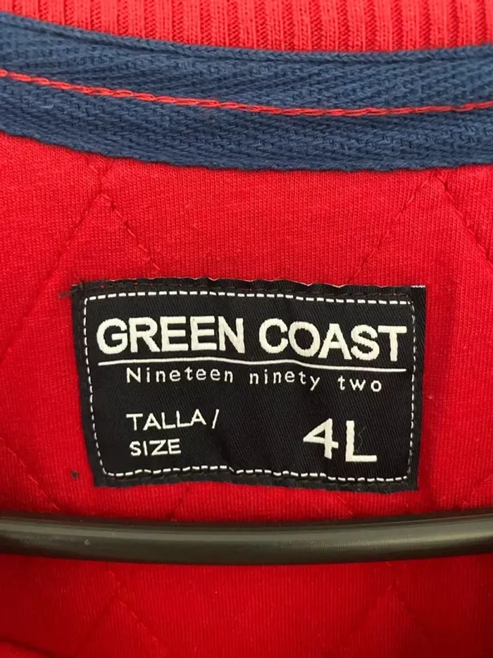 Sweat rouge Green Coast taille L - photo numéro 3