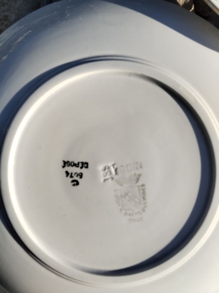 Assiettes à dessert Digoin Sarreguemines - photo numéro 5