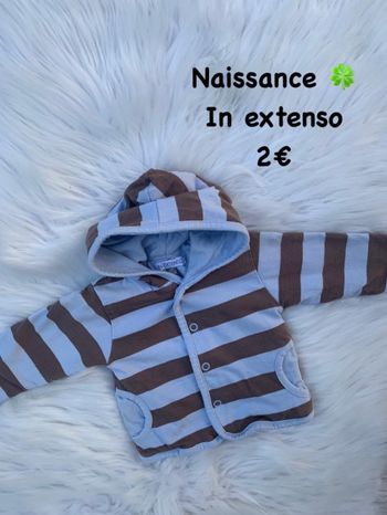 Gilet 🍀 Naissance 🍀 In extenso