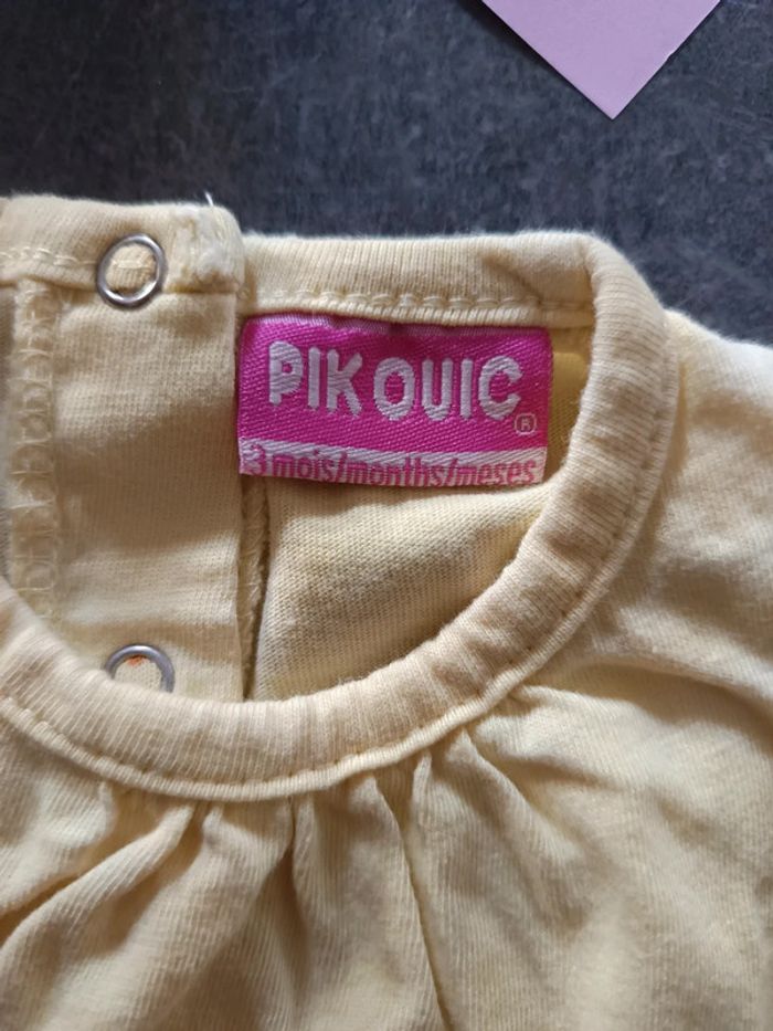 Ensemble robe jaune 3 mois - photo numéro 4