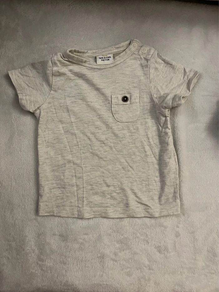 Ensemble salopette tee-shirt TAO 9 mois - photo numéro 5