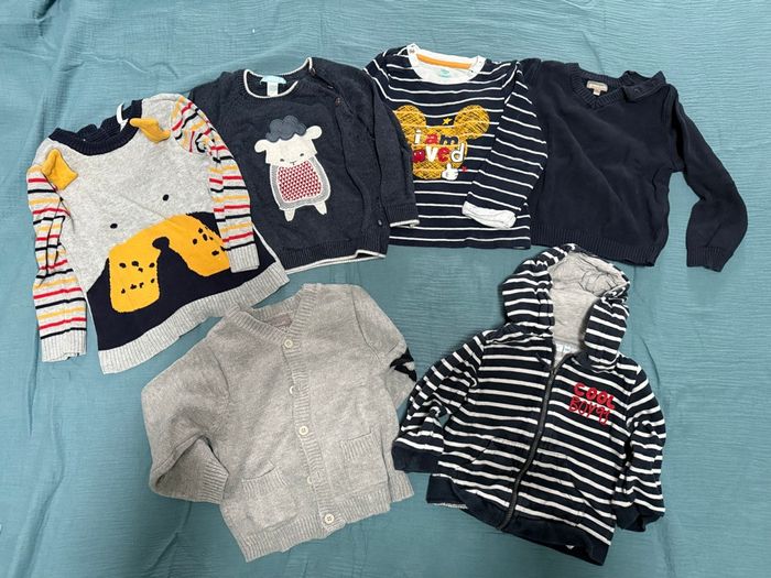 Pack à rayures : salopettes, t-shirt et pulls - photo numéro 2