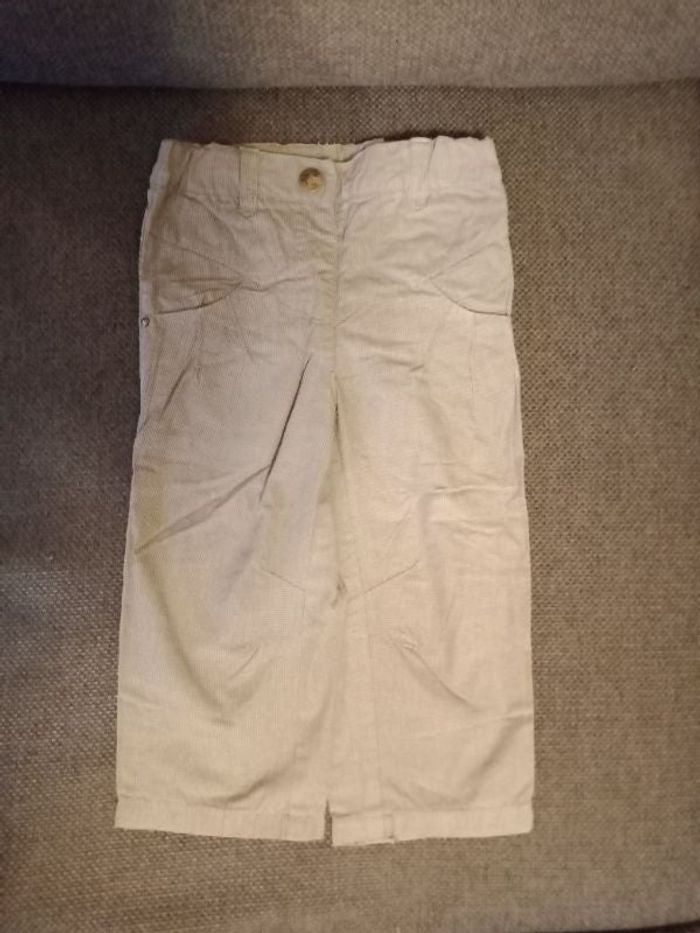 Pantalon léger kaki à chevrons
