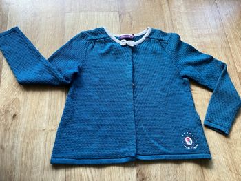 Joli gilet bleu fille 6 ans