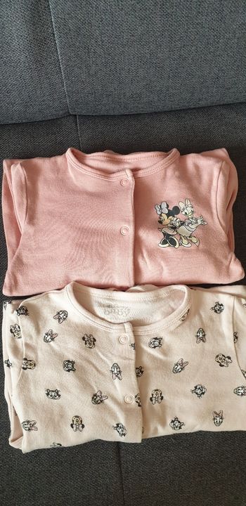 2 cpyjama tissu mnnie 3/6 mois