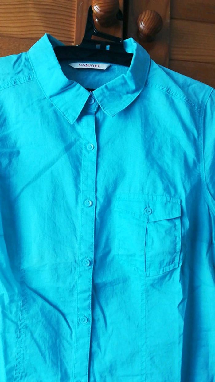 Chemise turquoise - photo numéro 2