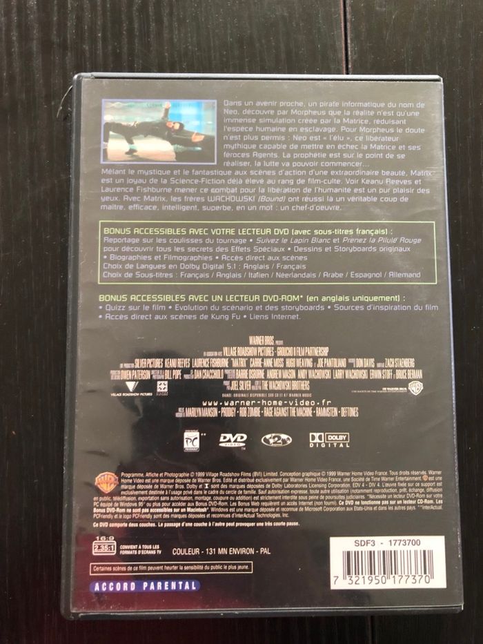 DVD 📀 Matrix - photo numéro 2