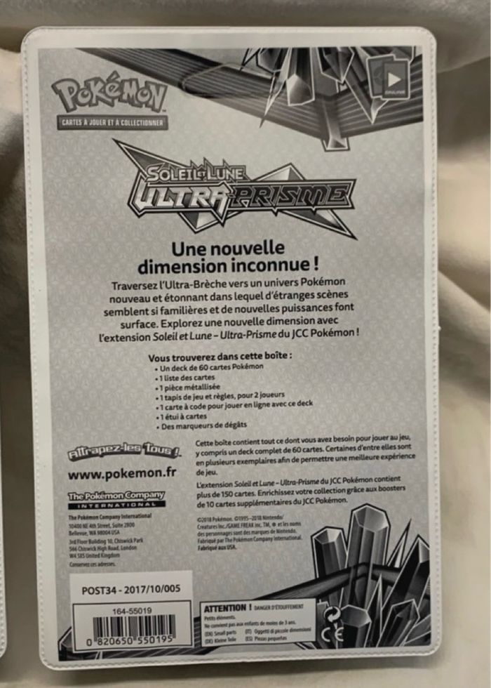 2 Deck Pokémon S&L Ultra Prisme Carchakrok + Pingoleon neufs scellés - photo numéro 8