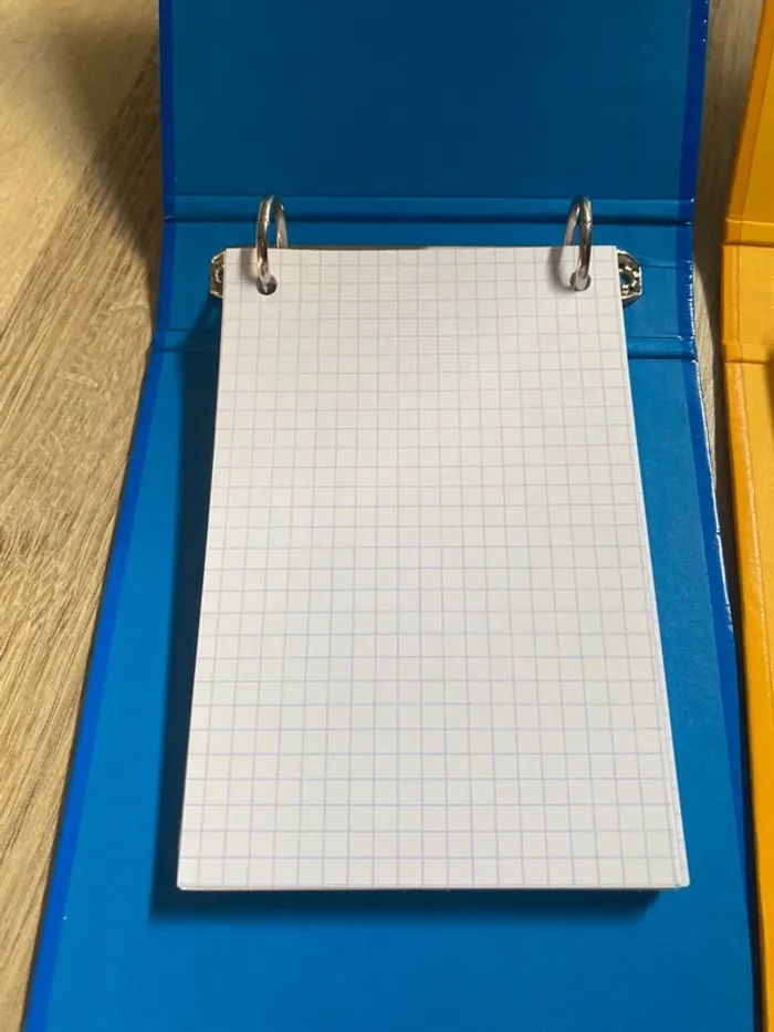 lot de 2 petits classeurs avec fiches bristoles - photo numéro 2