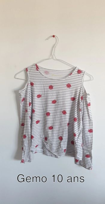 T-shirt fille gemo 10 ans