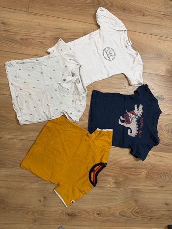 Lot de tee-shirts manches courtes 24 mois
