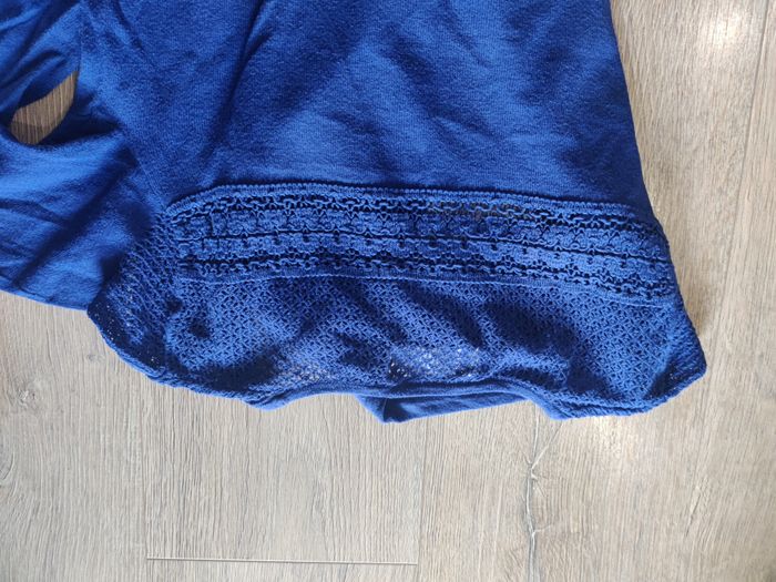 Pull cache coeur bleu roi Bonobo Taille XS - photo numéro 6