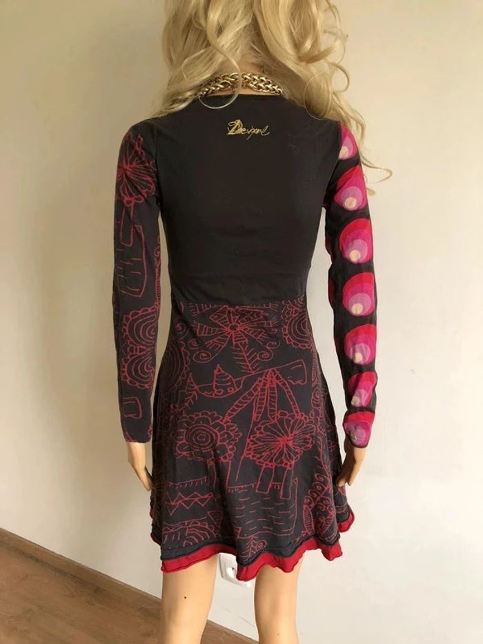 Robe imprimée à manches longues Desigual taille XS bon état - photo numéro 7