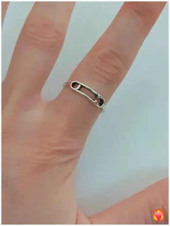 Bague tendance femme argenté en acier inoxydable