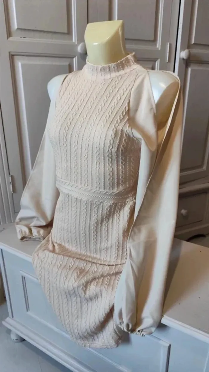 Robe beige hiver T38 - Shein - photo numéro 4