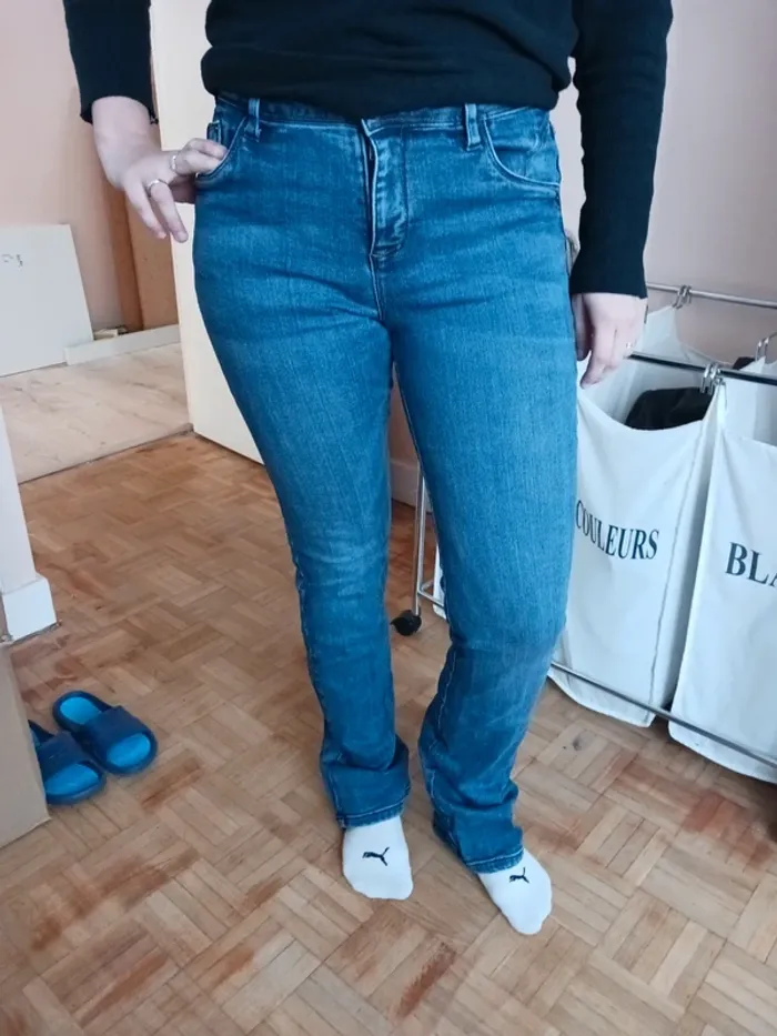 Jeans évasé femme