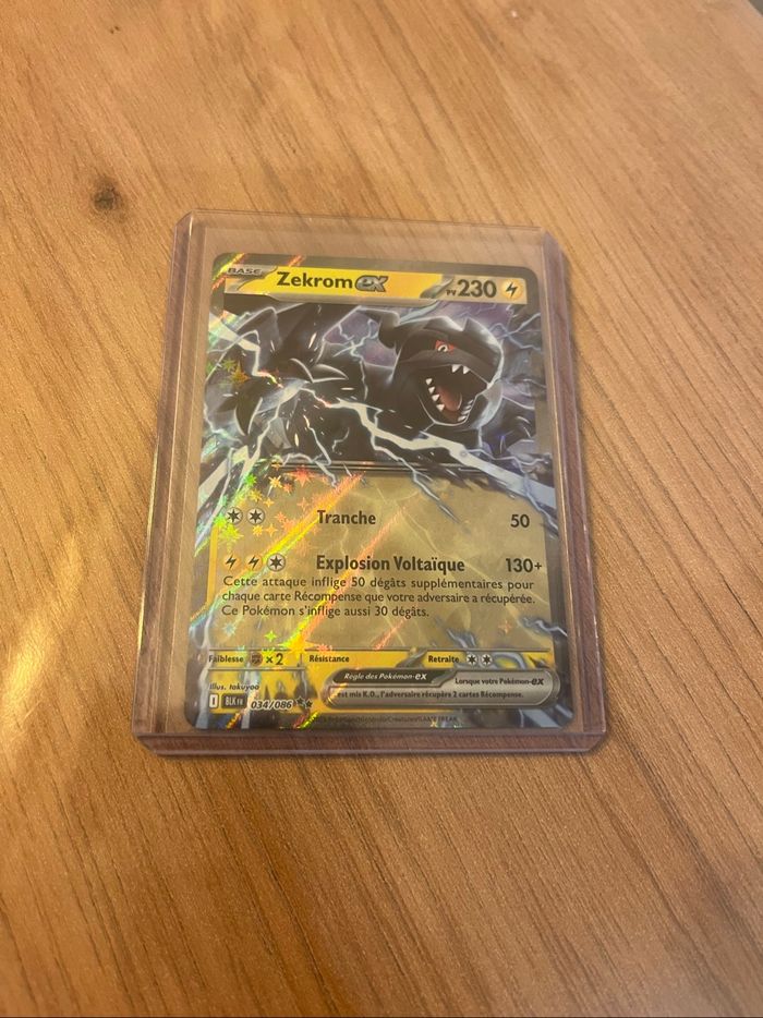 carte Pokémon Zekrom ex 034/086 foudre noire EV 10.5